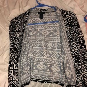Black and white cardigan